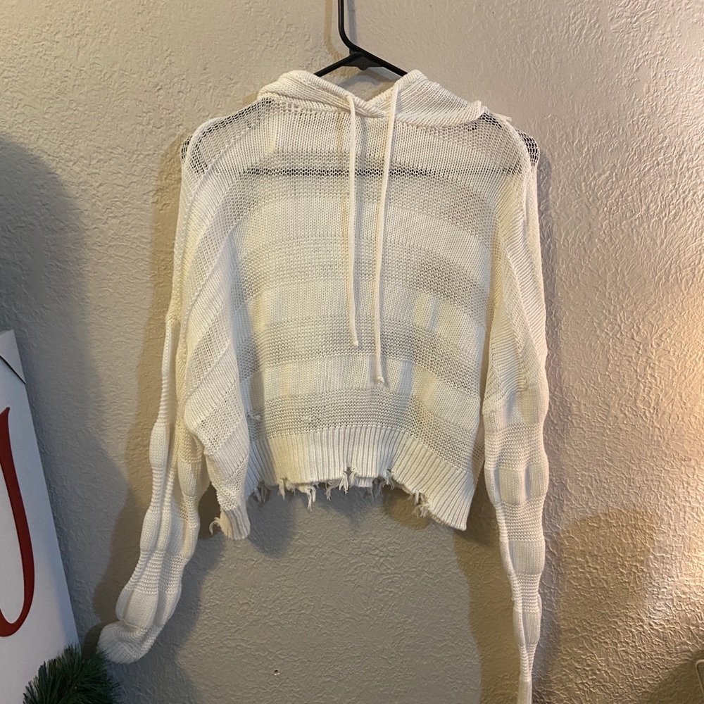 Buckle mesh long sleeve